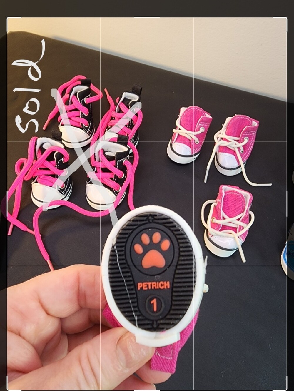 NEW Dog Sneaker Lot - 2 Pairs Size 1 Toy & Small Breed Shoes